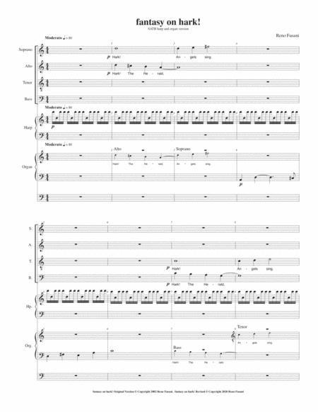 Fantasy On Hark Organ Version Sheet Music