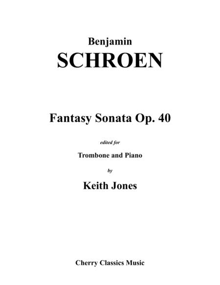 Fantasy Sonata Op 40 For Trombone And Piano Sheet Music