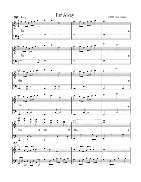 Far Away Sheet Music