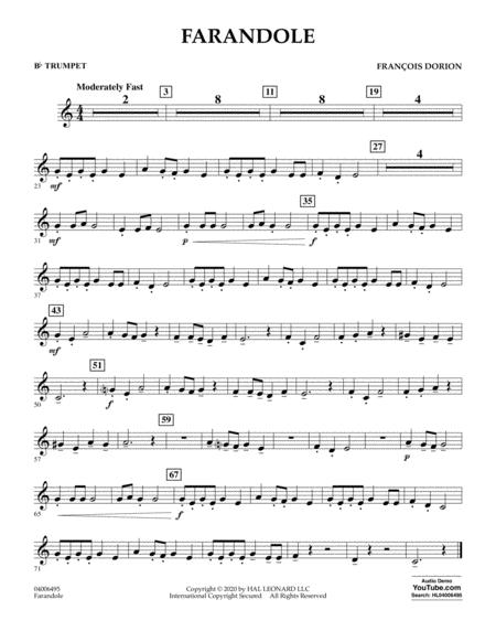 Farandole Bb Trumpet Sheet Music