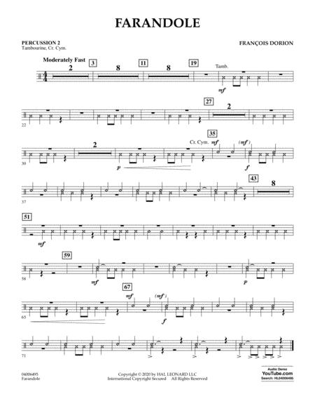 Farandole Percussion 2 Sheet Music