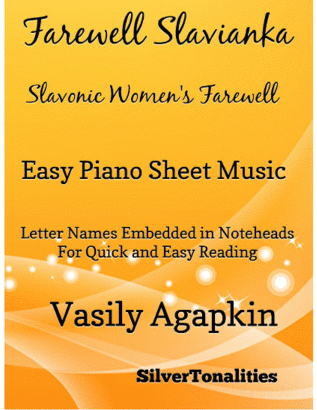 Farewell Slavianka Slavonic Womens Farewell Easy Piano Sheet Music Sheet Music