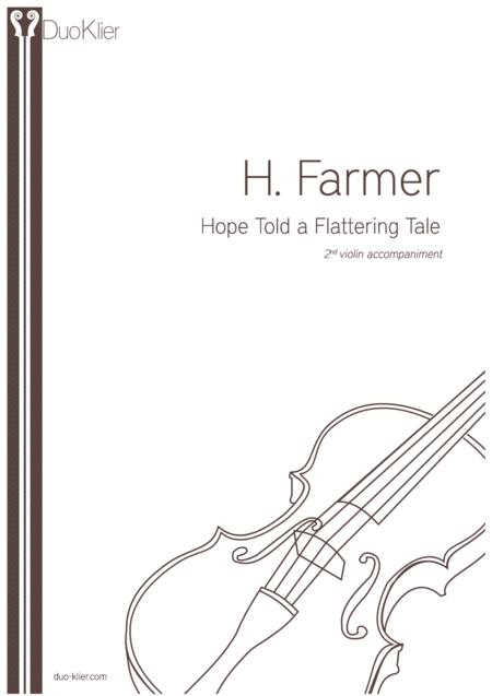 Farmer Hope Told A Flattering Tale 2nd Violin Accompaniment Sheet Music