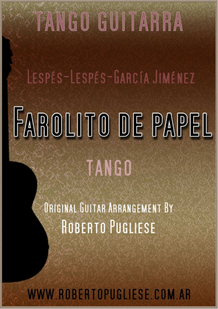 Farolito De Papel Tango Lespes Lespes Jimenez Sheet Music