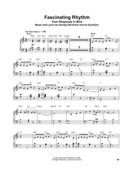 Fascinating Rhythm Sheet Music