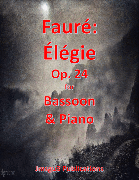 Faur Lgie Op 24 For Bassoon Piano Sheet Music