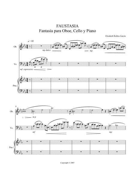 Free Sheet Music Faustasa Trio For Piano Vc Oboe