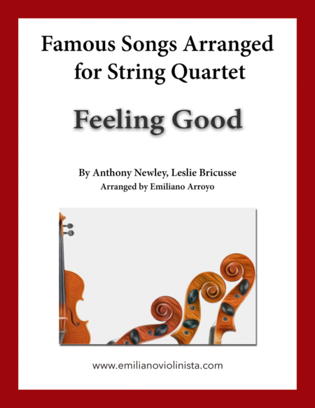 Feeling Good By Nina Simone For String Quartet Sheet Music