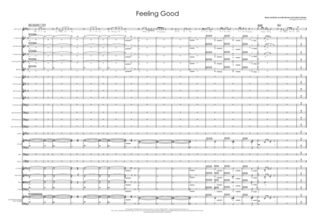 Feeling Good Male Vocal With Big Band And Strings Sheet Music