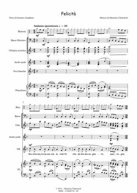 Free Sheet Music Felicit Band Version