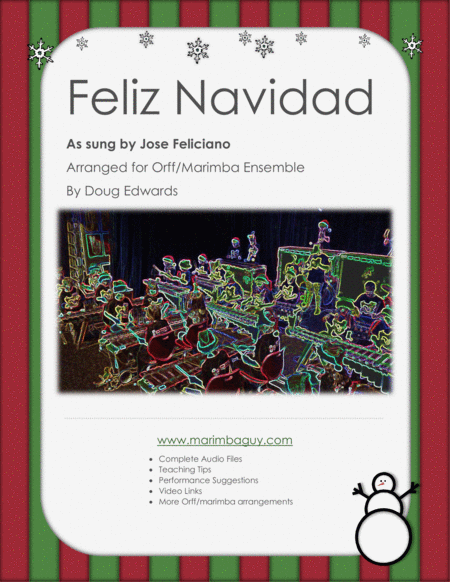 Free Sheet Music Feliz Navidad As Sung By Jose Feliciano