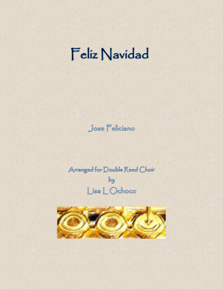 Free Sheet Music Feliz Navidad For Double Reed Choir