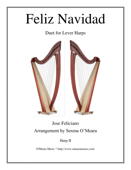 Feliz Navidad For Lever Harp Ii Sheet Music