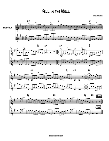 Fell In The Well Sheet Music