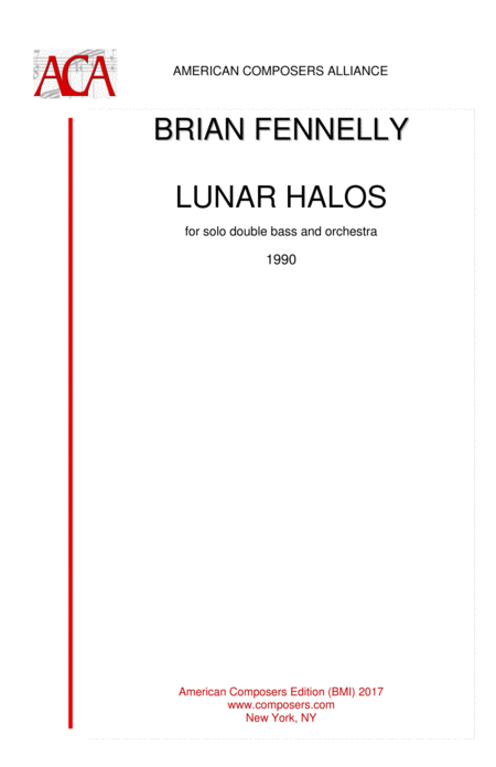 Free Sheet Music Fennelly Lunar Halos