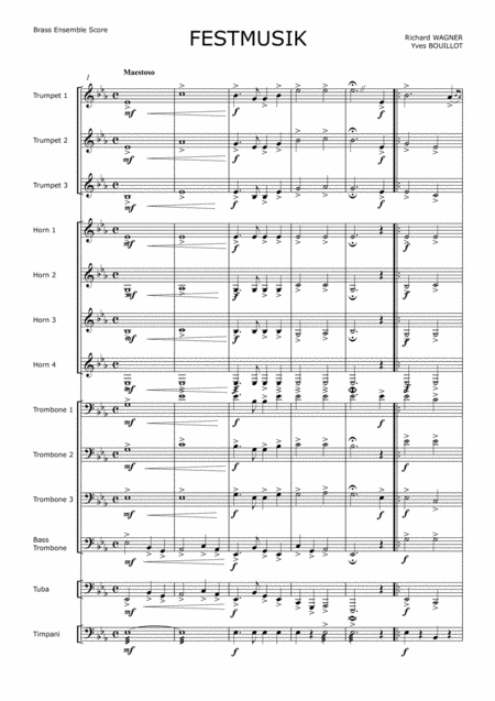 Festmusik Sheet Music