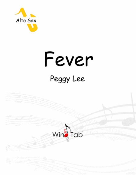 Free Sheet Music Fever Alto Saxophone Sheet Music Tab