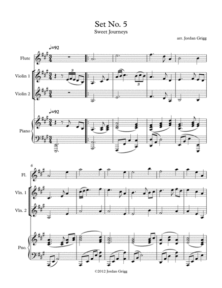 Free Sheet Music Fiddle Set No 5