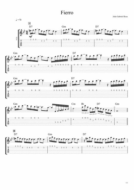 Fierro Tab Sheet Music