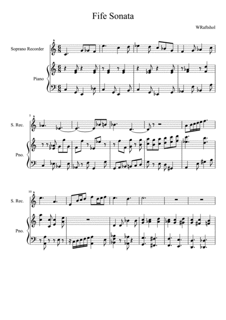 Free Sheet Music Fife Sonata