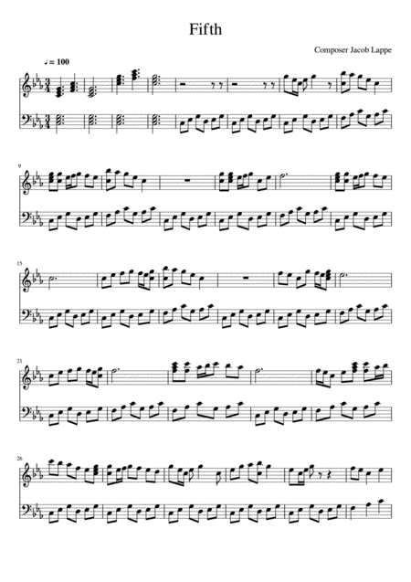 Fifth Sheet Music