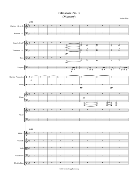 Filmscore No 3 Mystery Sheet Music