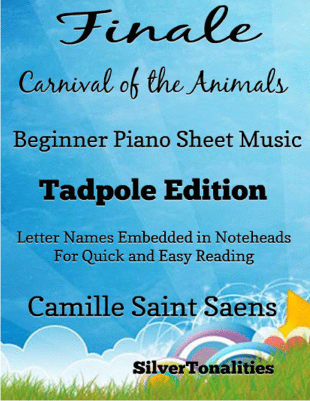 Free Sheet Music Finale Carnival Of The Animals Beginner Piano Sheet Music Tadpole Edition