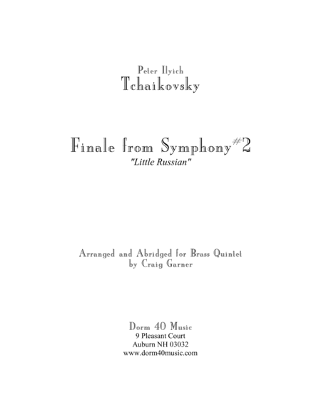 Finale From Symphony 2 Little Russian Sheet Music