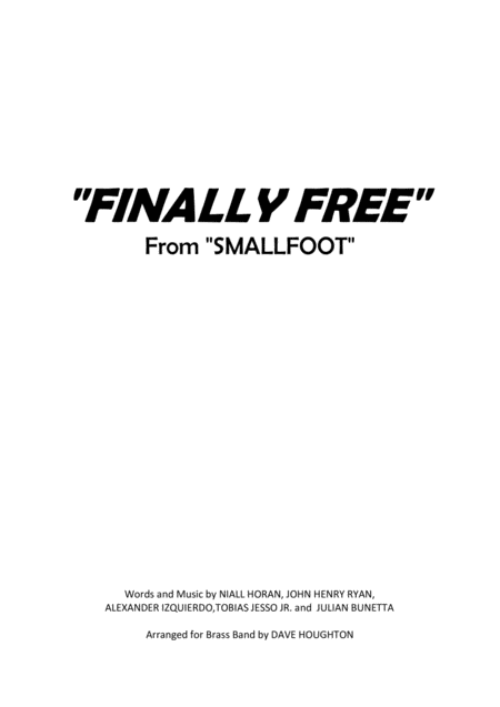 Free Sheet Music Finally Free From Smallfoot