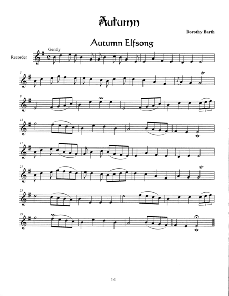 Finding The Faeries Voice Autumn Sheet Music