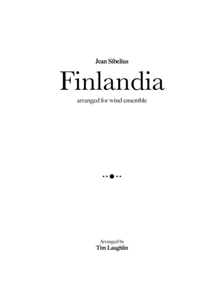 Free Sheet Music Finlandia Band