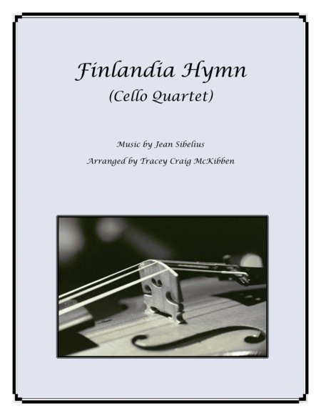 Finlandia Hymn For Cello Quartet Sheet Music