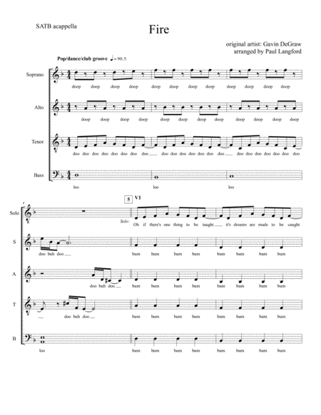 Fire Sheet Music