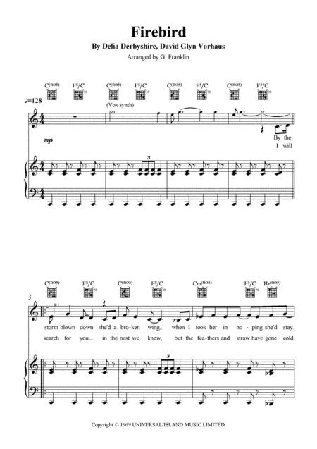 Free Sheet Music Firebird