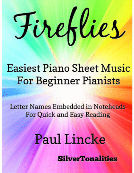 Fireflies Easiest Piano Sheet Music For Beginner Pianists Sheet Music