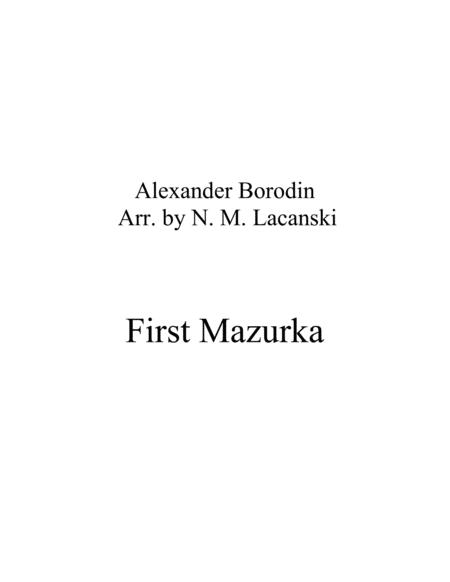 Free Sheet Music First Mazurka