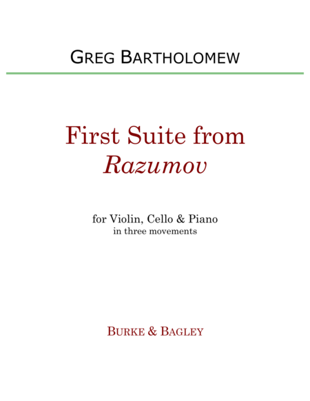 Free Sheet Music First Suite From Razumov For Piano Trio