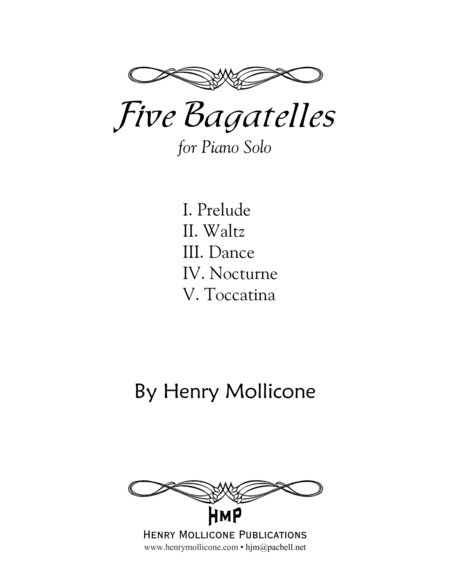 Five Bagatelles Sheet Music