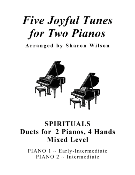 Free Sheet Music Five Joyful Tunes For Two Pianos A Collection Of 5 Mixed Level Piano Duets For 2 Pianos 4 Hands