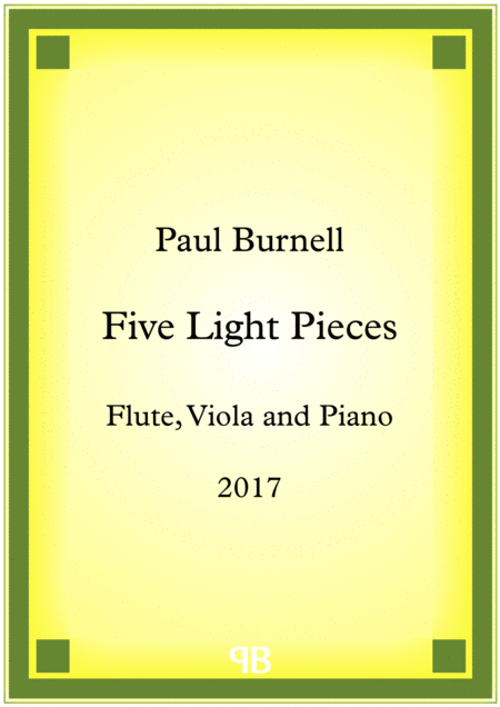 Free Sheet Music Five Light Pieces