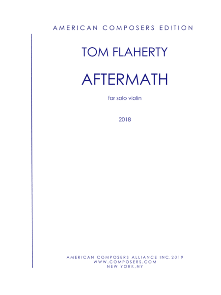 Free Sheet Music Flaherty Aftermath