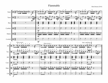 Free Sheet Music Flammable