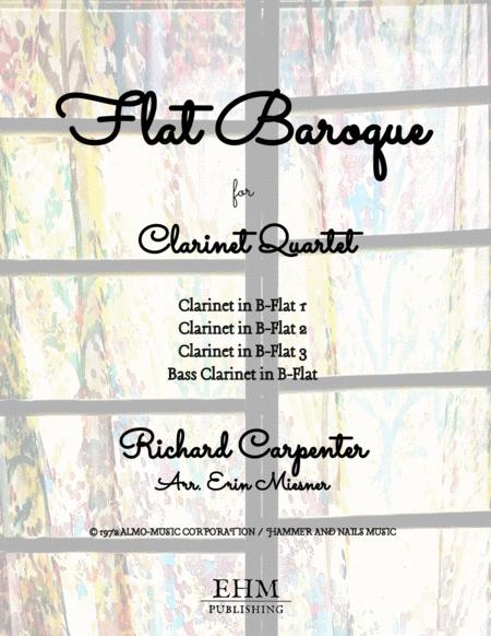 Free Sheet Music Flat Baroque For Clarinet Quartet