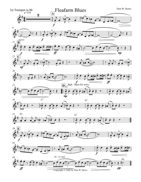 Fleafarm Blues Sheet Music