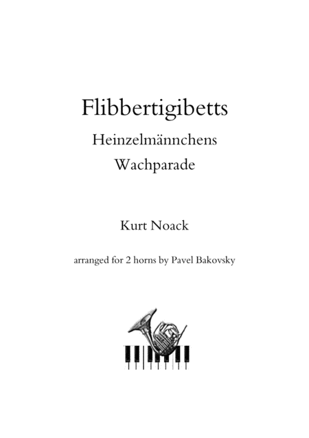 Free Sheet Music Flibbertigibbets By Kurt Noack For 2 Horns
