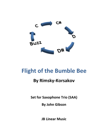Flight Of The Bumble Bee For Sax Trio Sheet Music