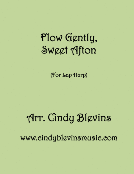 Free Sheet Music Flow Gently Sweet Afton Solo For Lap Harp