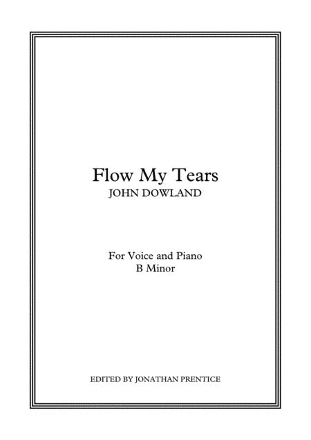 Flow My Tears B Minor Sheet Music