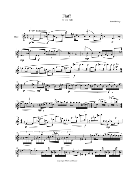 Fluff Sheet Music