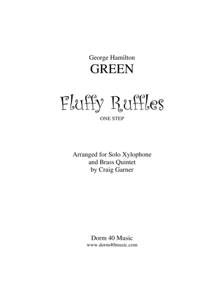 Fluffy Ruffles For Brass Quintet And Xylophone Sheet Music